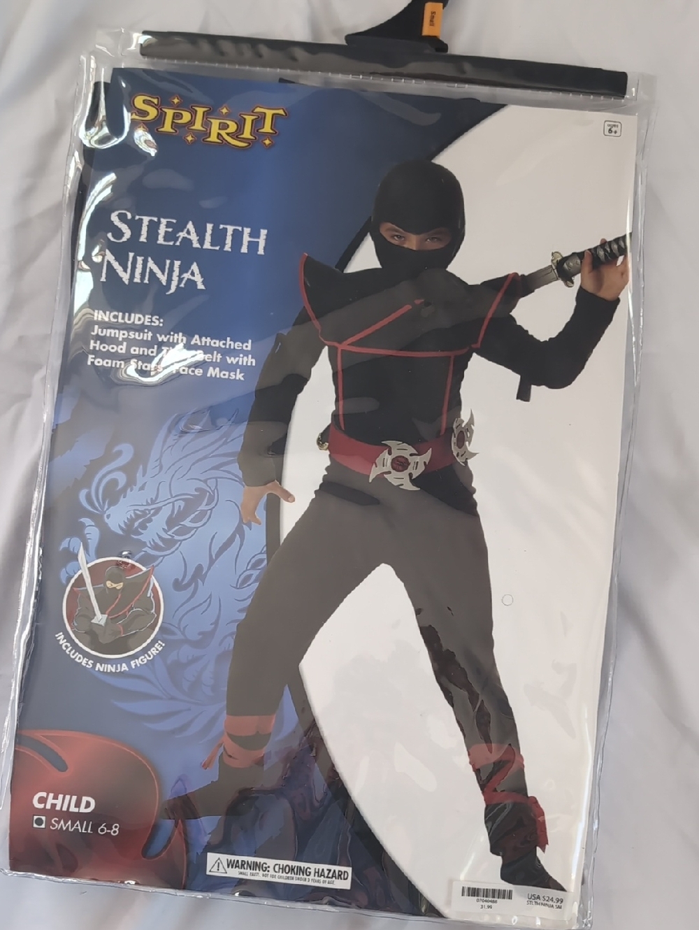 Spirit Stealth Ninja Kids Costume - Black and Red